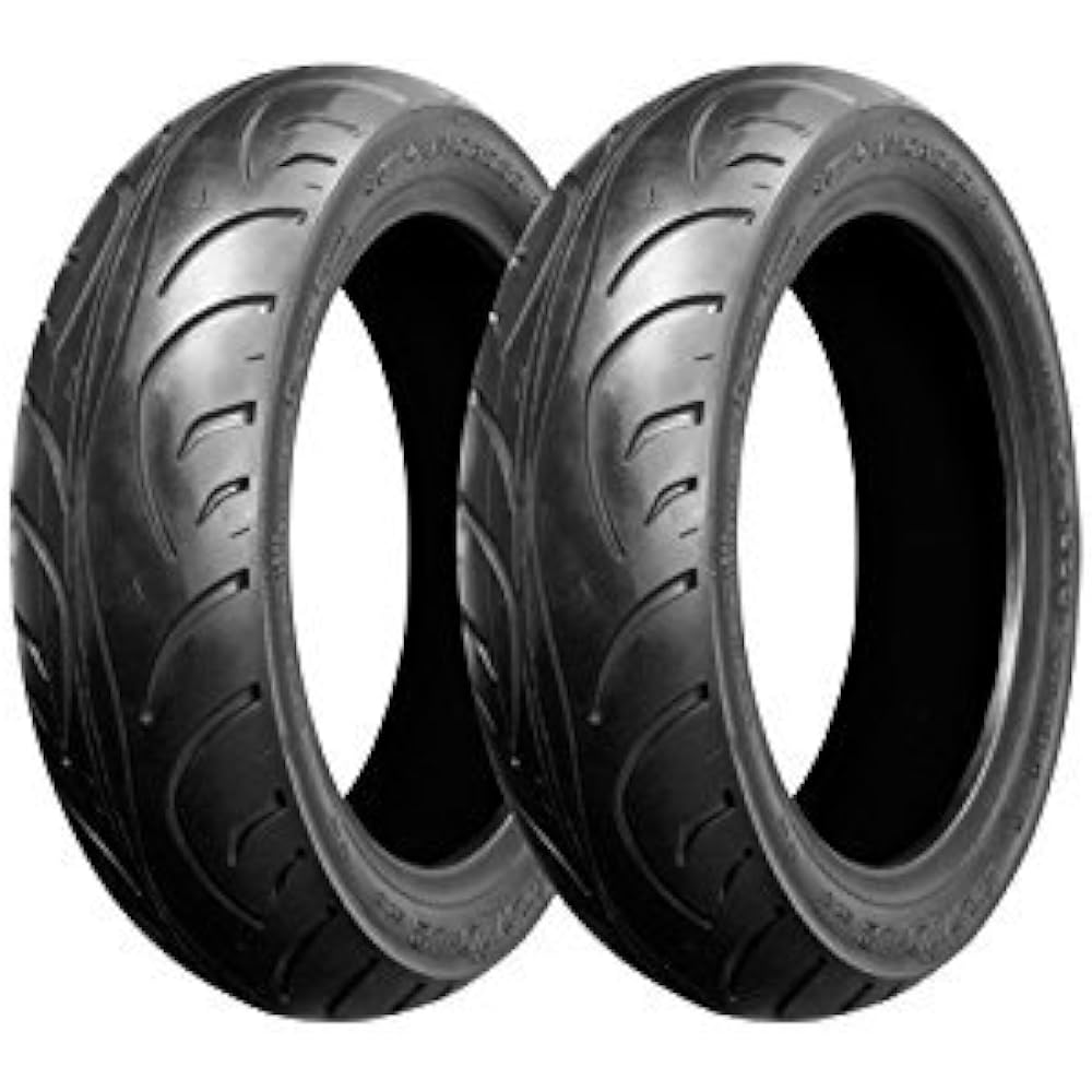 Bike Parts Center Bike Tire 120/70-12 56J T/L Set of 4 Tubeless 791001