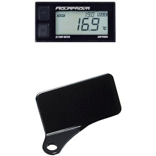 DAYTONA EZ Digital Tempmeter Aqua Prober 72812 + Daytona Digital Meter Stay (L) Black 37059 Set Item