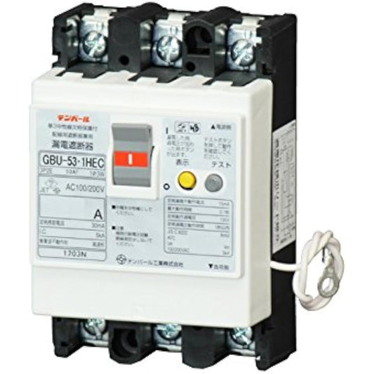 Tempal Industrial Earth Leakage Breaker with AA Neutral Line Phase Opening Protection and Overvoltage Detection Lead Wire U5301HEC3030
