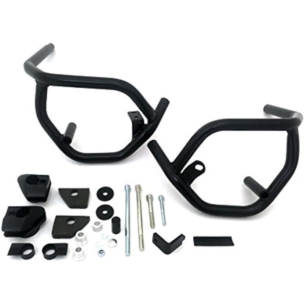 HEPCO&BECKER Engine Guard with Crash Pad Steel Black GSX-S750(17) 5013540-0001