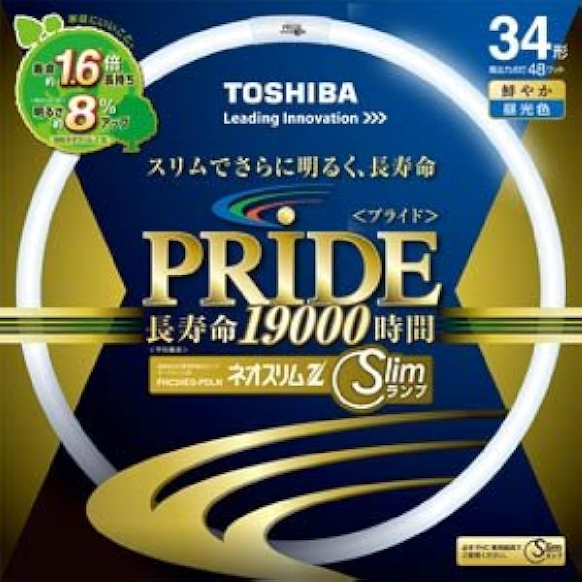 Toshiba Neo Slim Z PRIDE (Pride) Ring shape "Circline" 34 shape 3 wavelength daylight color FHC34ED-PDLN