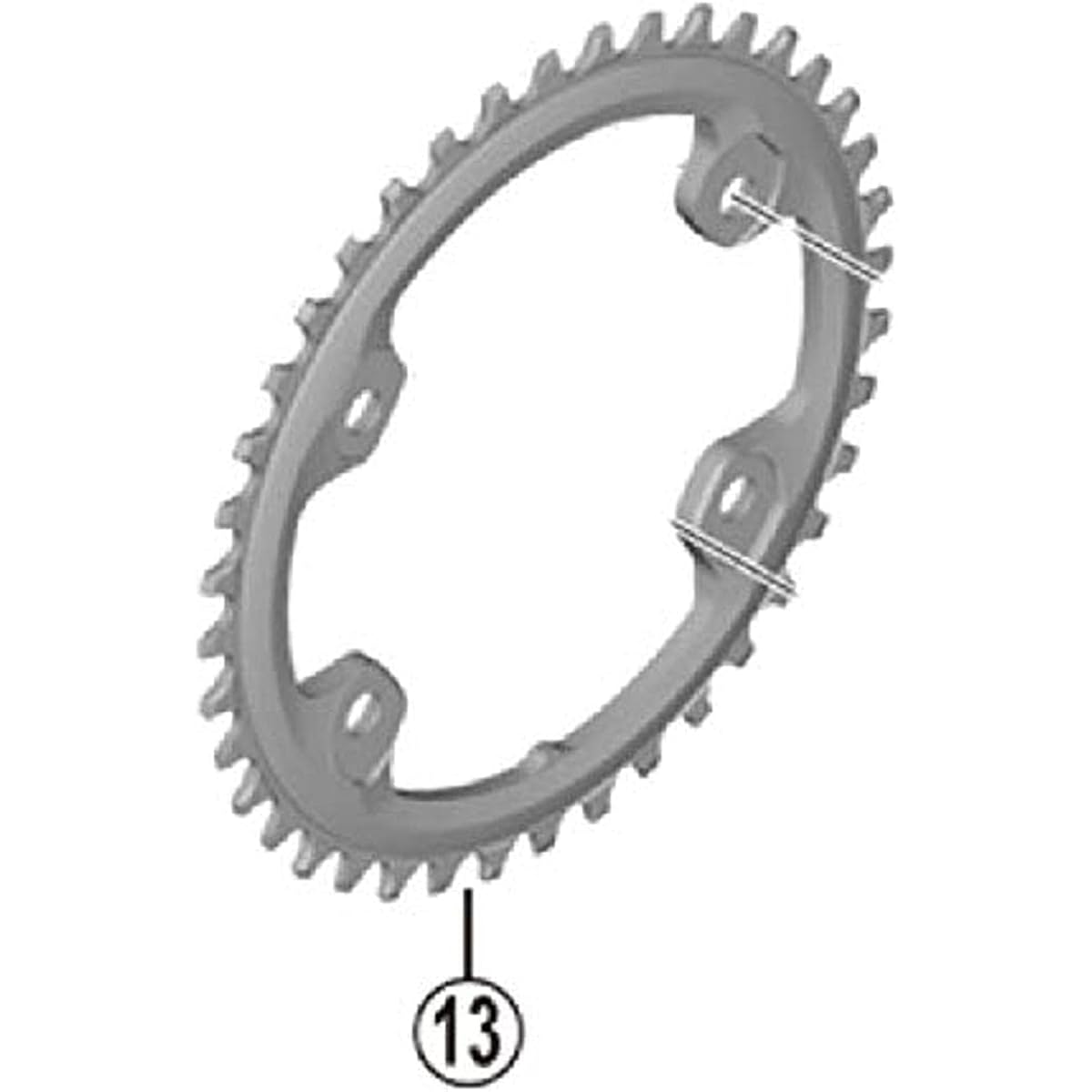 SHIMANO Repair Parts Chainring 40T FC-RX810 Y0JP98010