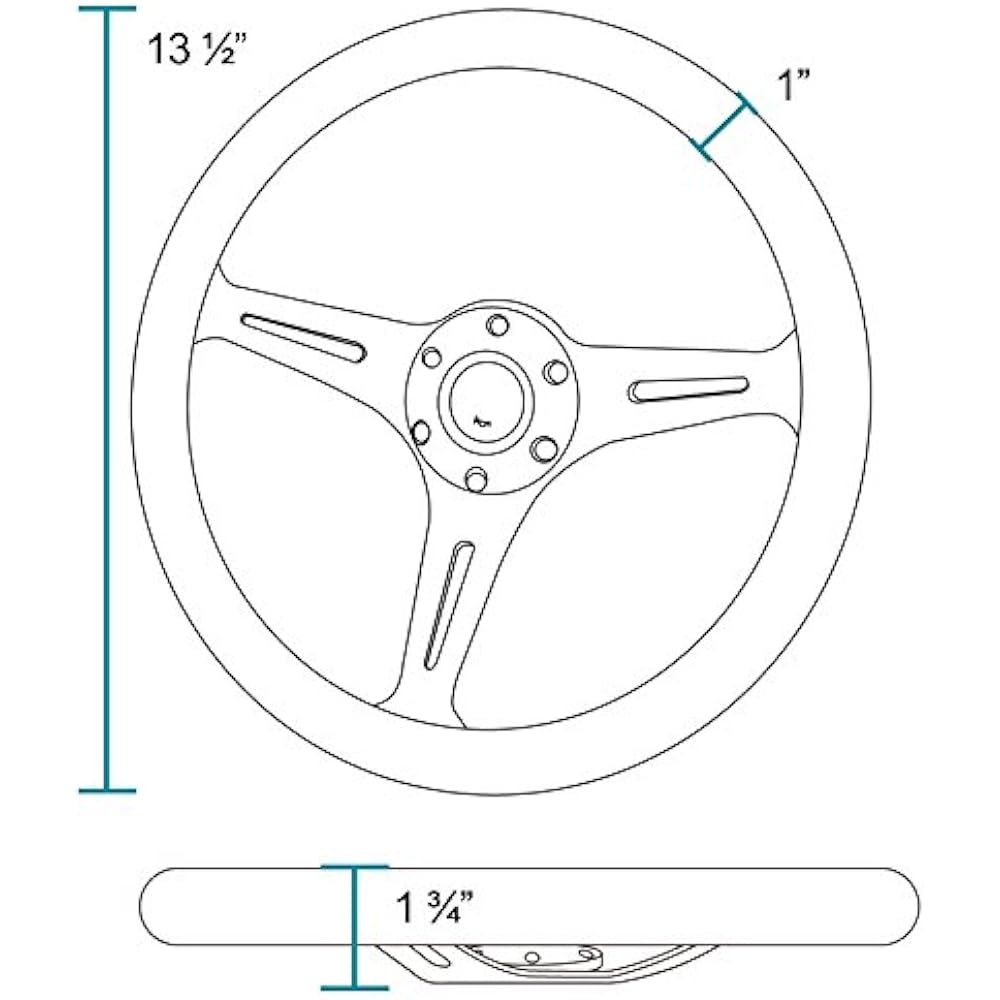 SPEC-D TUNING SW-112-W-SD Steering wheel (350mm wooden)
