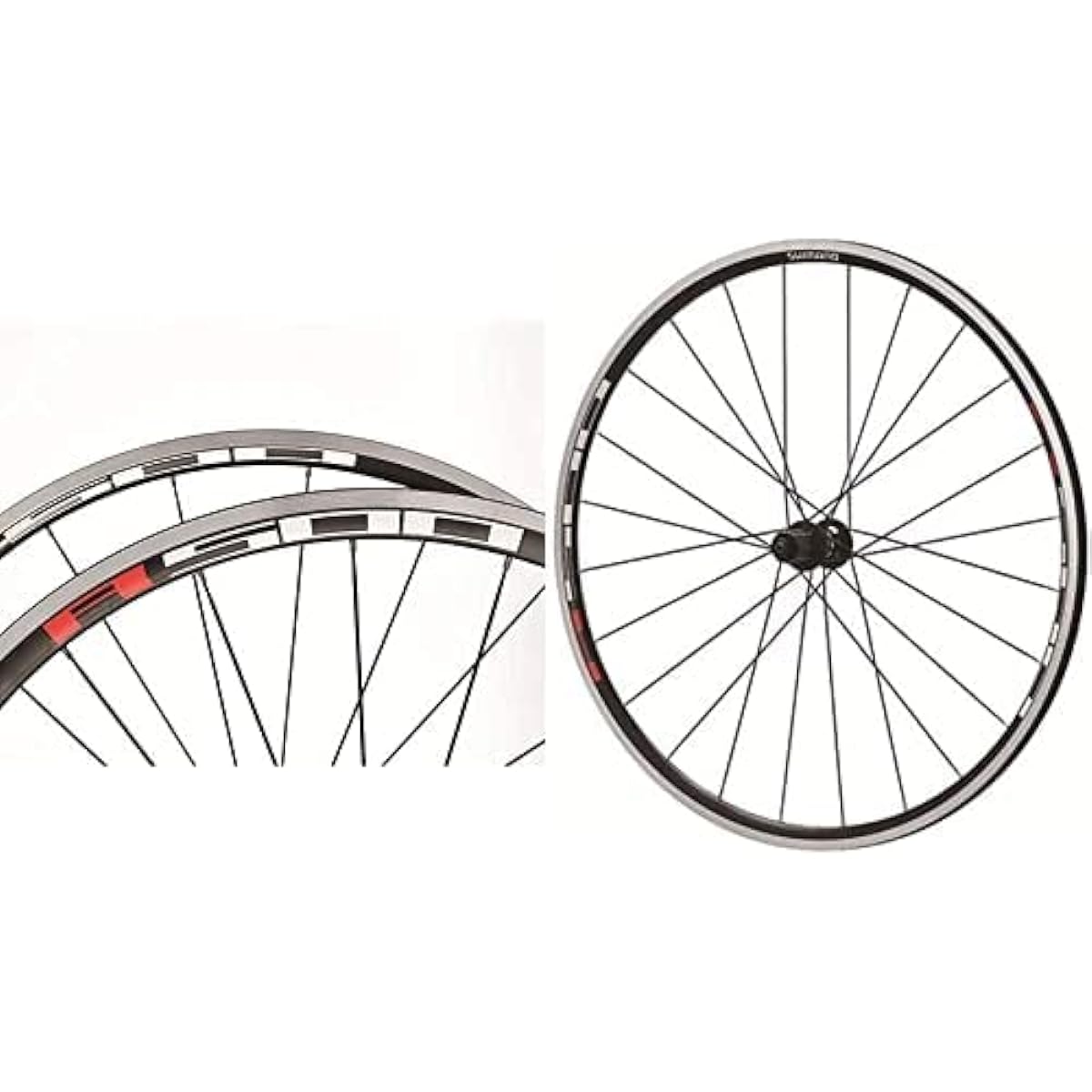 WH-R501 Wheel front and rear set Compatible with 8/9/10S QR Front: 133mm Rear: 163mm Clincher