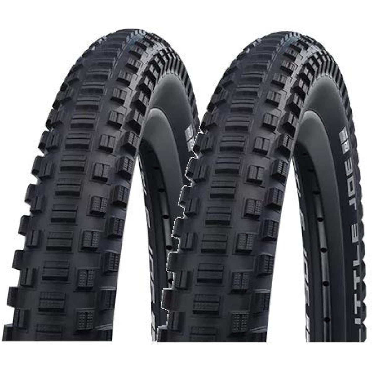 Set of 2 SCHWALBE LITTLE JOE 20 Inch Tire 406 Clincher Folding Tire Black Reflex [Parallel Import]