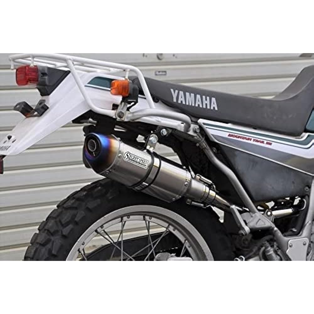 SECRET SPEED Yamaha SEROW225 Slip-on Bike Muffler Irregular Motard SUS Stainless Steel Blue Muffler SEROW225 ss-201-b01