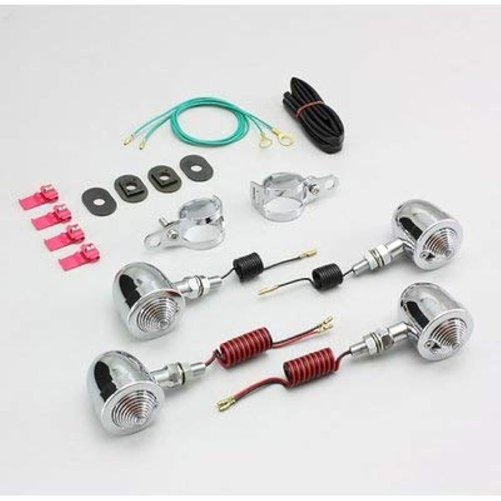 Hurricane: Bullet turn signal kit fork mount (clear)