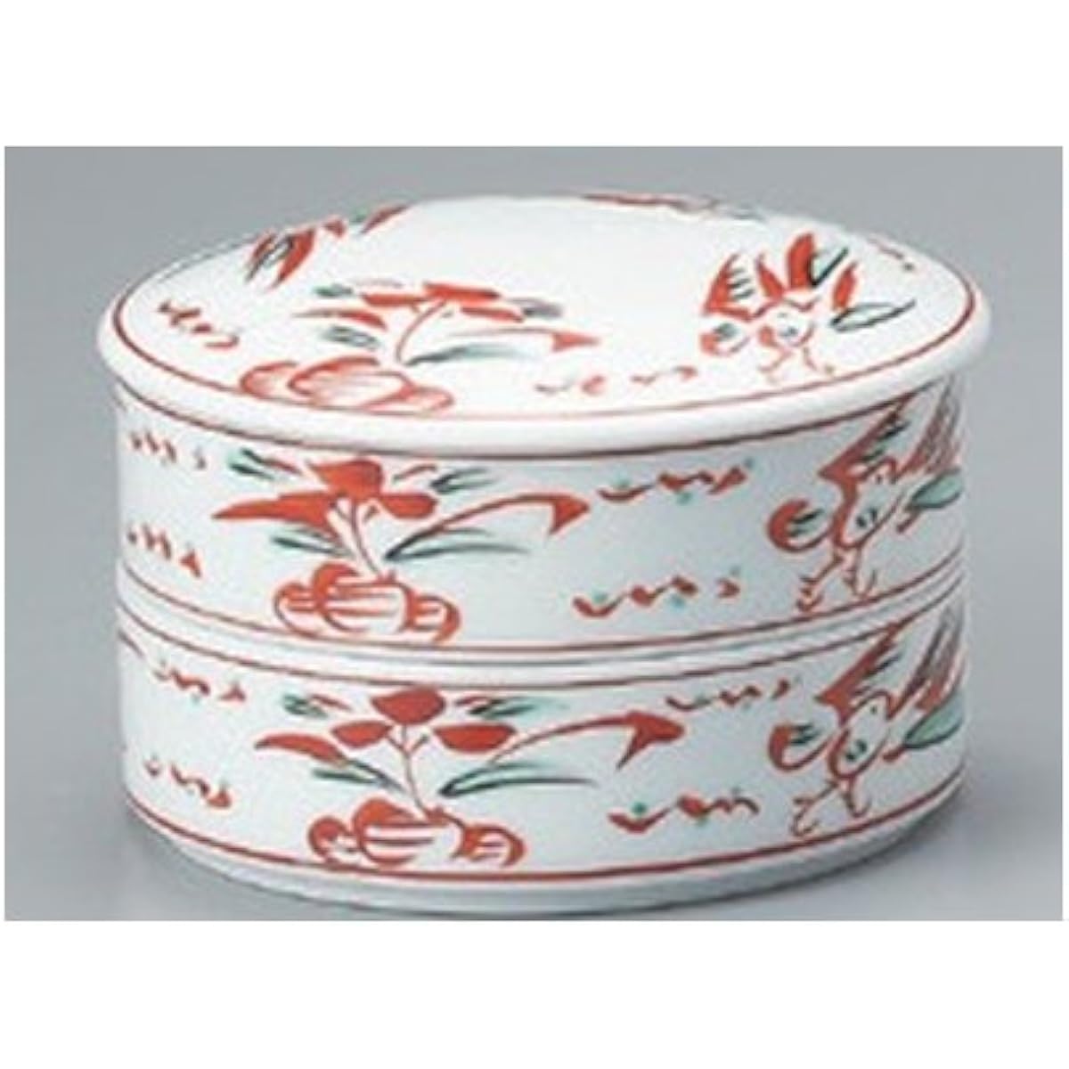 Zhuo Shang Xiaowu, hand-painted flowers and birds, 2-stage weight (L) [14.5 x 9cm], hotel, restaurant, Japanese tableware, restaurant, business use