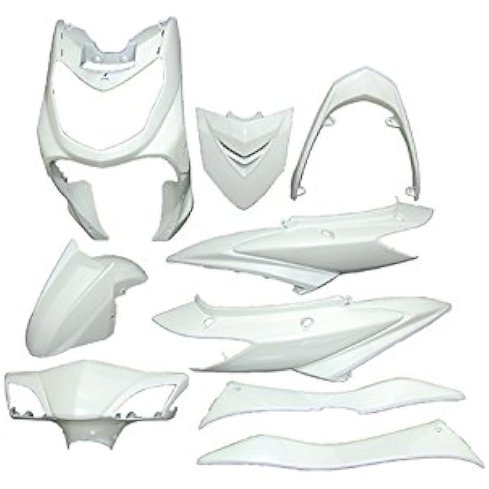 Bike Parts Center Exterior Set White Painted Cowl Genuine Type Yamaha Cygnus X SE44J 3058