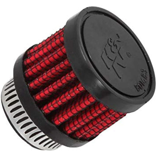 K&N Breather Filter 19mm Rubber Mold, Female (Rubber Clamp Type) General Purpose 62-1560