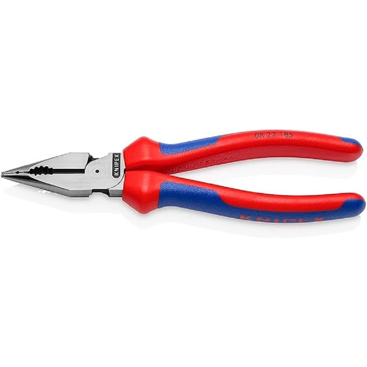 KNIPEX Needle Nose Pliers Comfort Grip Handle Total Length 185mm 0822-185SB