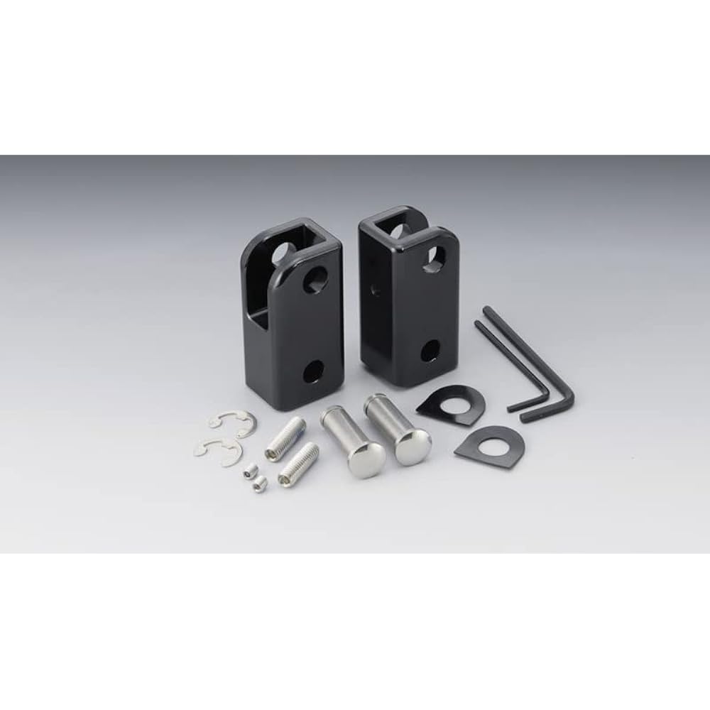 Kijima Motorcycle Bike Parts Step Up Bracket 35mm Offset Left and Right Set BOLT/R-Spec('14-) Steel Black Finish YAMAHA 213-1881