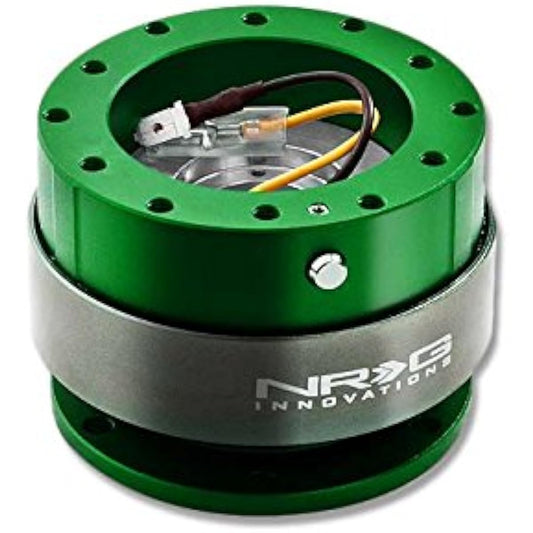 NRG Steering Wheel Quick Release Skit -2nd Generation -Green Titanium Ring SRK -200GN