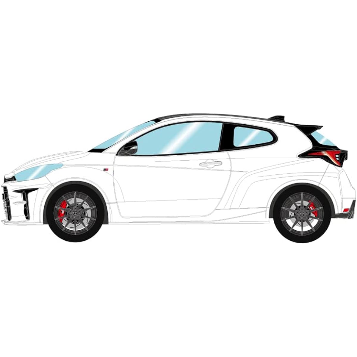 IDEA 1/18 Toyota GR Yaris RZ High Performance 2020 Super White 2 Completed Product IM059A