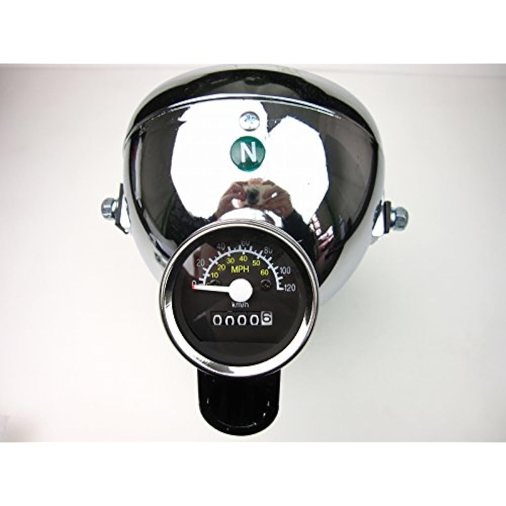 Mini Moto Monkey Headlight Meter Set Chrome