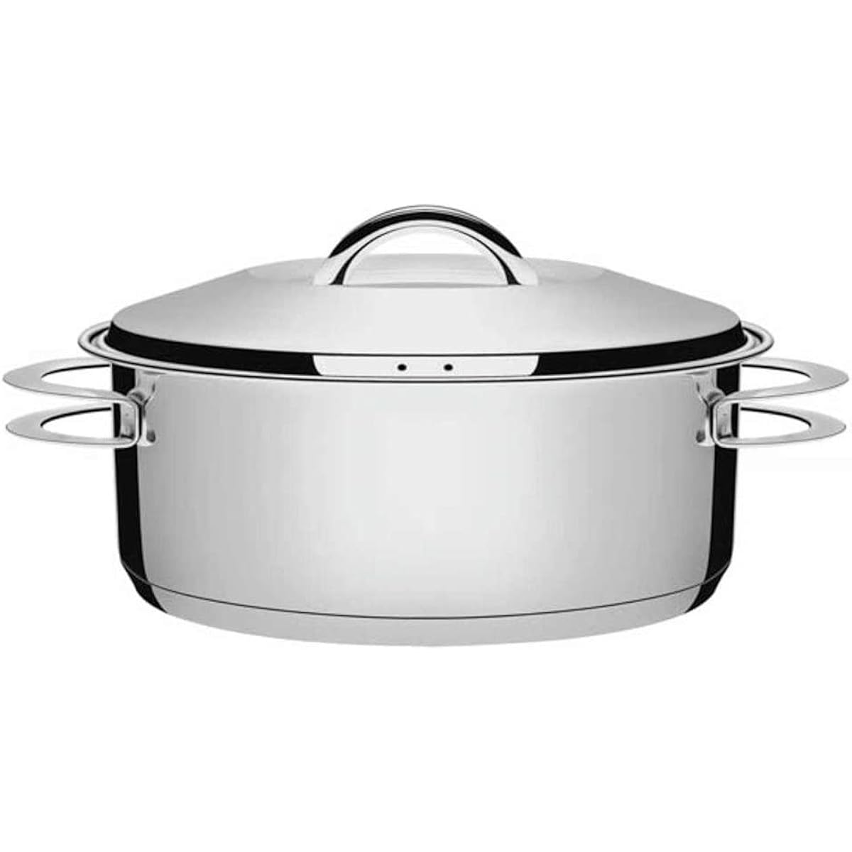 TRAMONTINA 18-10 Stainless Steel 3-Layered Two-handed Pot (Casserole) 20cm (2.5L) Solar
