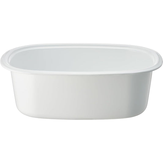 Noda Horo Washing Tub Enamel Oval Shape 8L Made in Japan WA-O