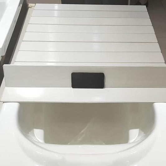 MEMETARO Bath Lid Bathtub Lid Folding 70 x 105 Bath Lid Bathroom Bath Lid Bathtub Lid Heat Retention Mildew Resistant Dust Proof Antibacterial Figurine Stylish White
