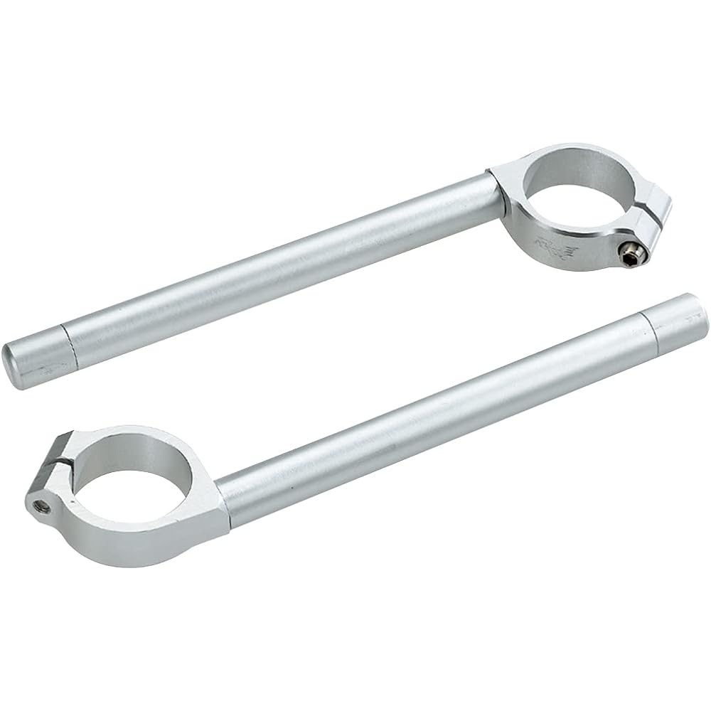 Robby Moto Engineering Aluminum Separate Handle Standard Model Clamp Diameter 41mm Handle Hanging Angle 5 Degrees Silver