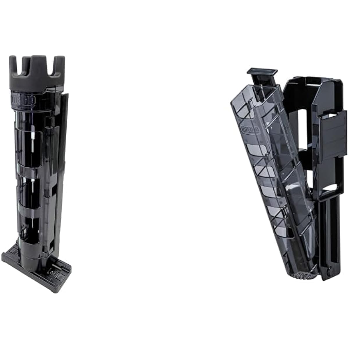 [Set purchase] MEIHO Polycarbonate Rod Stand BM-250 Light Clear Black x Black + MEIHO Rod Stand BM-240Slide C Black