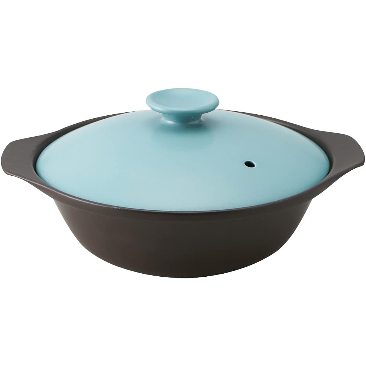 TAMAKI Thermatech Ultra Light Direct Fire Earthen Pot Shallow No. 9 32cm 2,250ml Turkish Blue T-942390