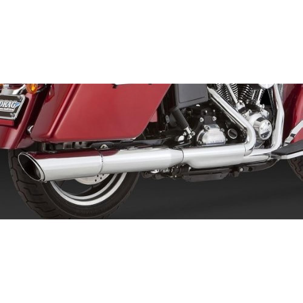 Vance&Hines Slip-on Twin Slash 2IN1 Collective Type Chrome Muffler FLD [Switchback] (12-16)/FXDL [Low Rider] (15-16) Only [TWIN SLASH 2-1] 1801-0576 16801 Harley-Davidson