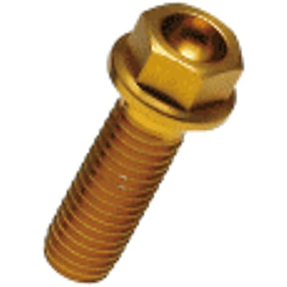 POGGIPOLINI Aluminum Flange Hex Bolt M8X45 Gold 102208454G