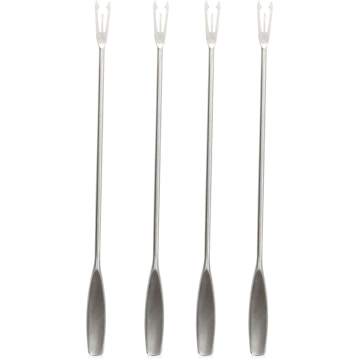 BOSKA Cutlery Set 275 x 84 x 26mm Fondue Fork Set of 4 Stainless Steel 330304 4 Pieces