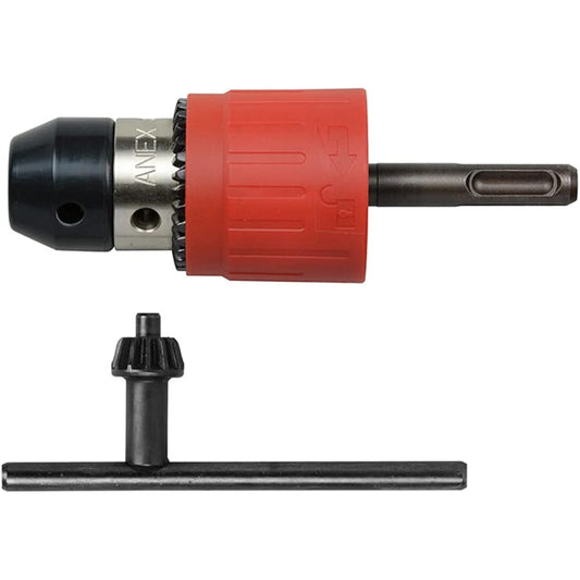ANEX Drill Chuck SDS Plus for Hammer Drills Impact Compatible Type with Key 2.5~13mm AKL-310