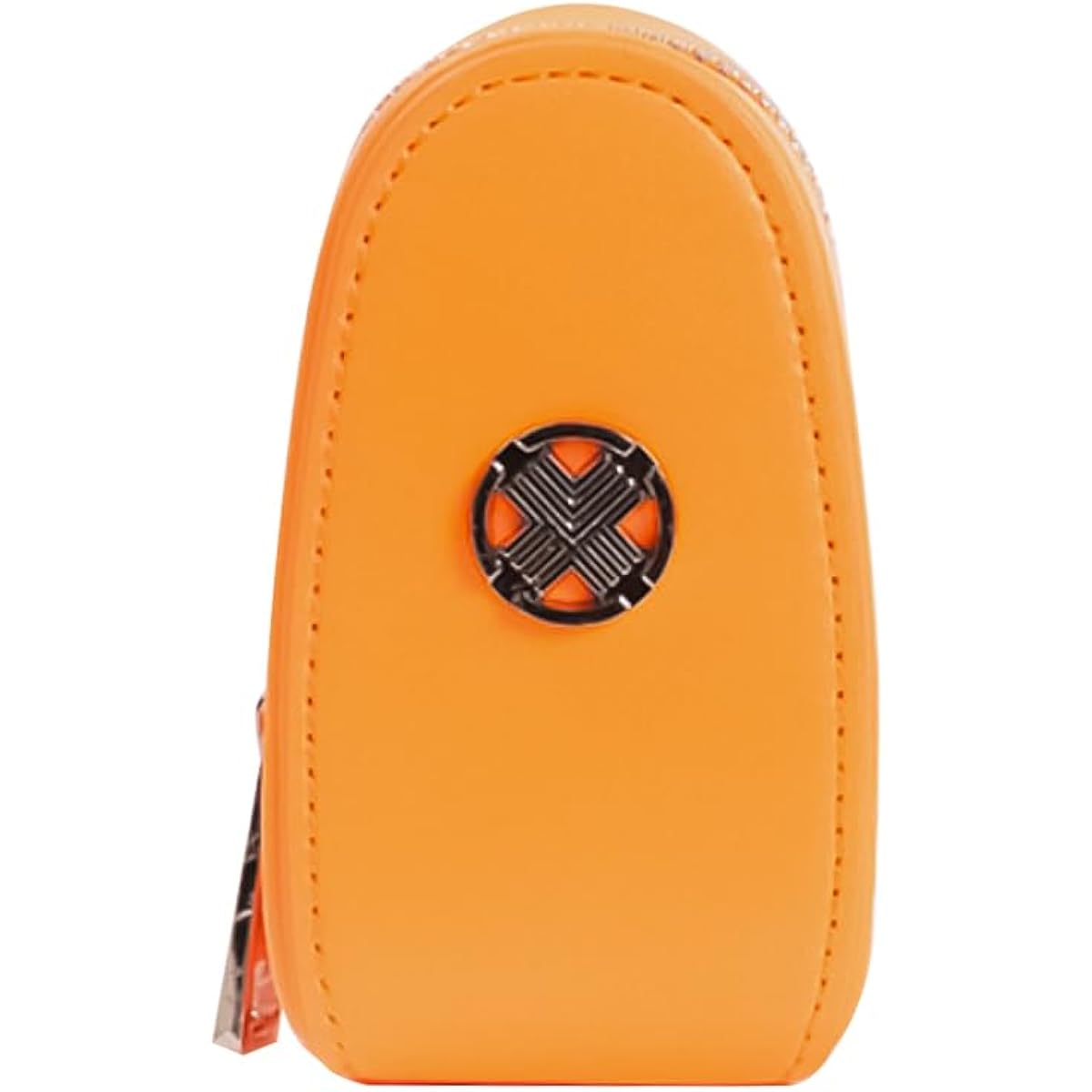 TECH SKIN Color Collection Ball Pouch Golf Simple Compact 2 Pieces Lightweight (Neon Orange)