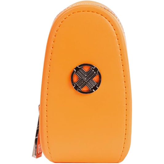 TECH SKIN Color Collection Ball Pouch Golf Simple Compact 2 Pieces Lightweight (Neon Orange)