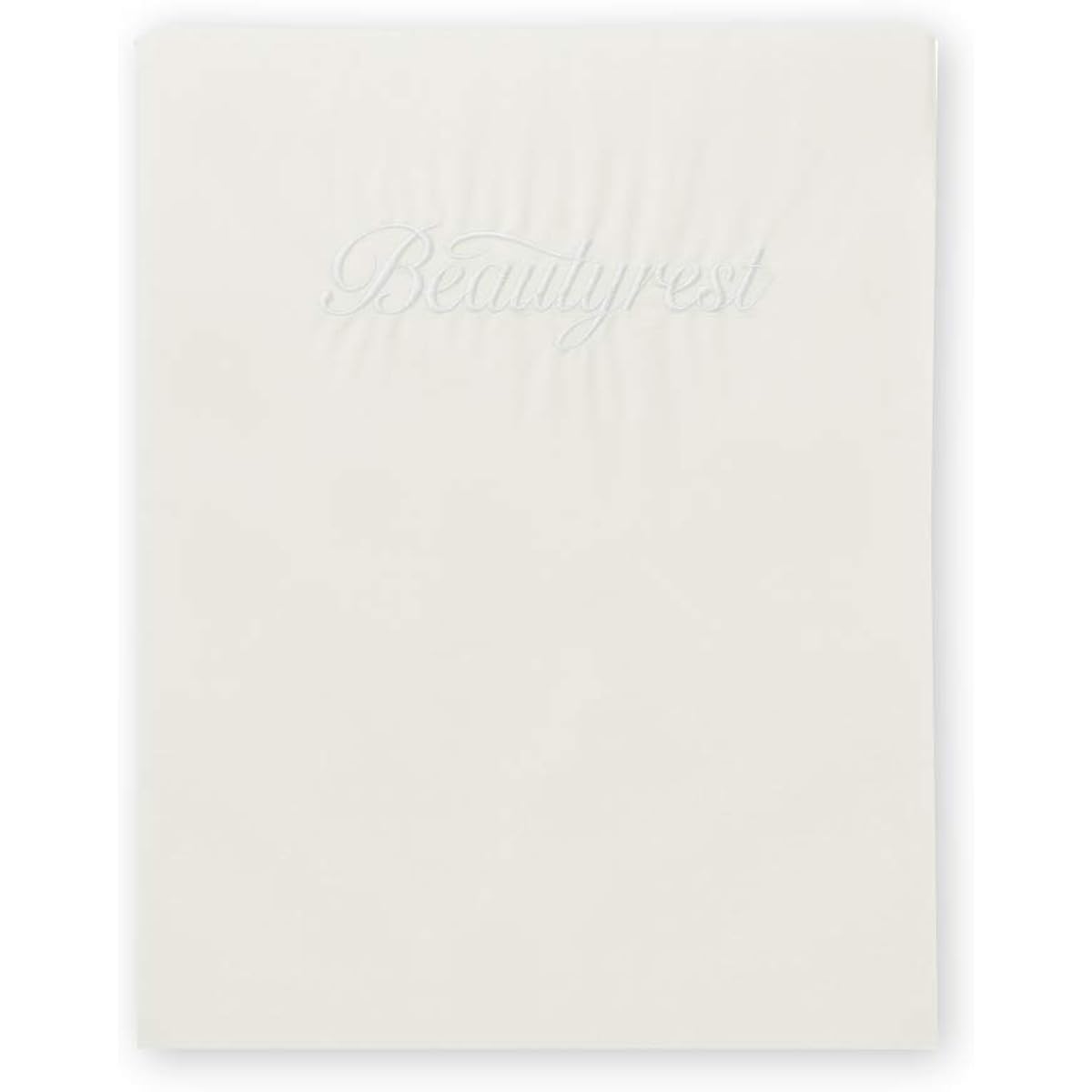 Simmons Genuine Fitted Sheet Single Basic Cotton 100cm x 200cm x Depth 35cm Off-White Color LB0803