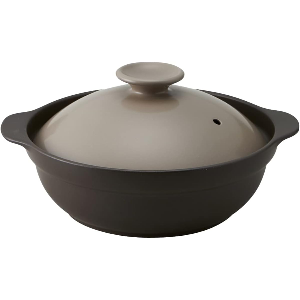TAMAKI Thermatech IH Compatible Ultra Light Earthen Pot No. 8 30cm 1,900ml Mocha T-942369