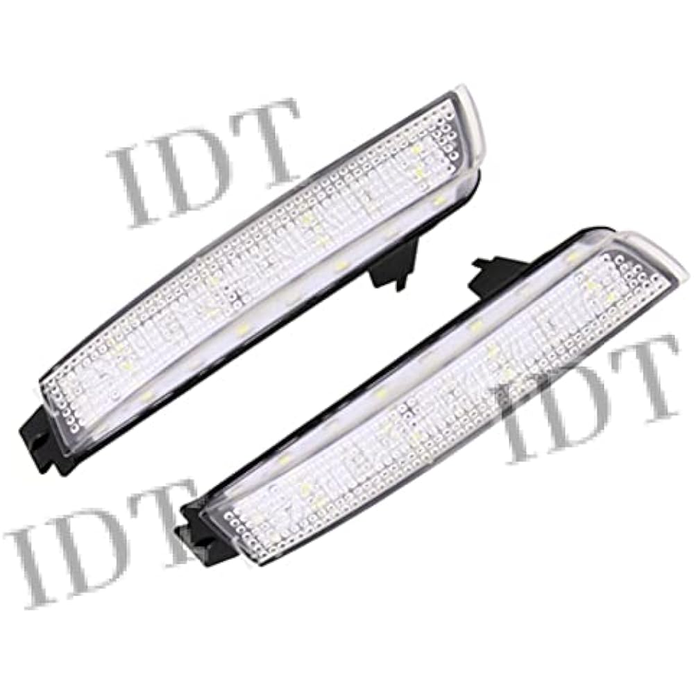 IDT Mini Waist Included Nissan Kicks Clear LED Reflector Lamp Rear Reflector Tail Lighting Light Rear Fog Left and Right Set KICKS (Clear)