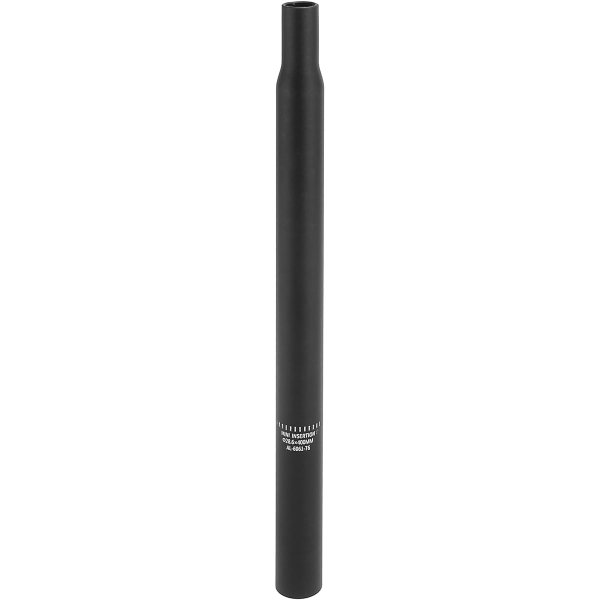 X AUTOHAUX Bicycle Saddle Post 28.6x400 mm Aluminum Alloy Universal Seat Tube No Scale Marks Black
