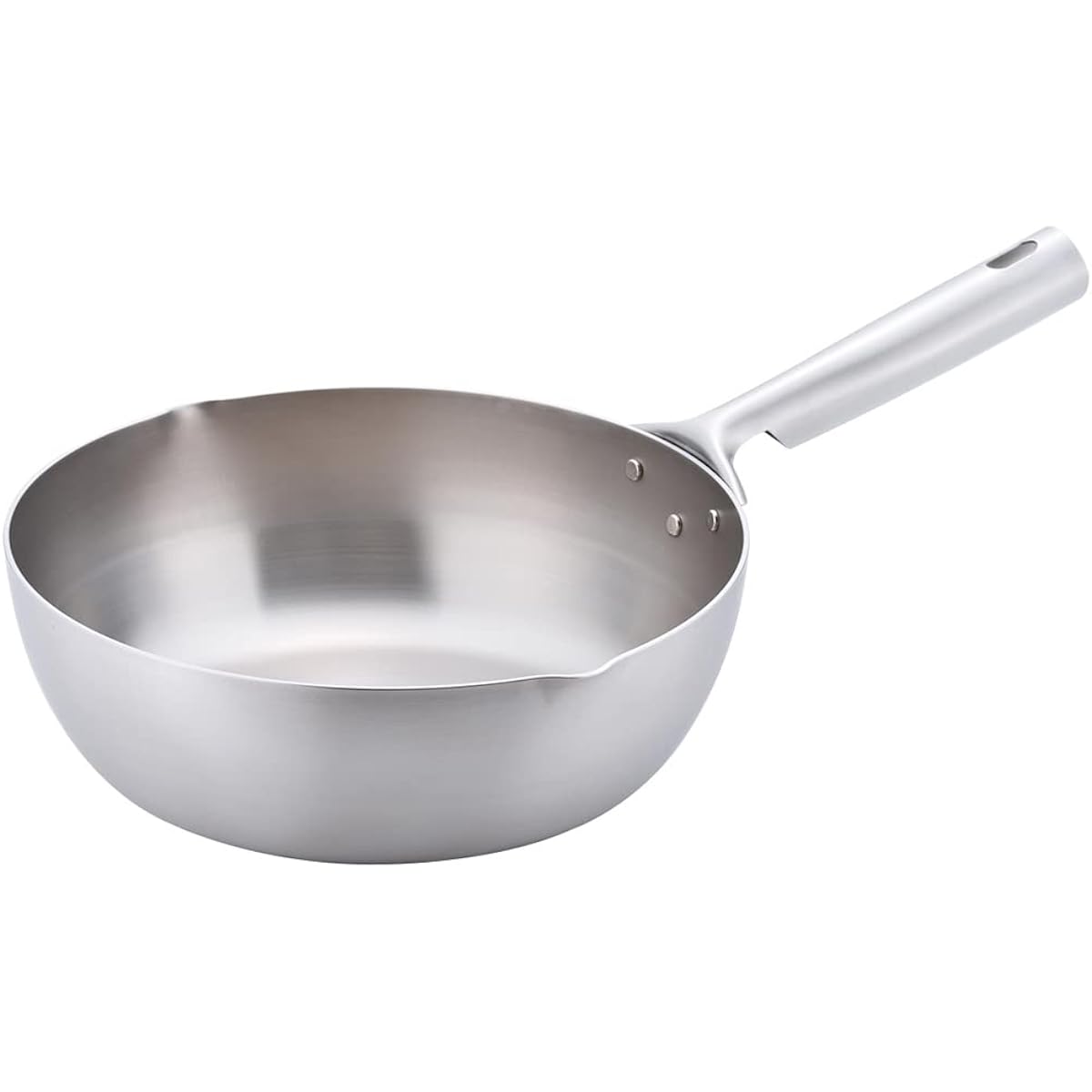 Tools KOGU Shimomura Planning Frying Pan, Deep 24cm [Made in Japan] Stainless steel, 3-layer steel, Stir frying, Boiling, Deep frying, Gas fire, IH compatible, Dishwasher compatible, Tsubame Sanjo 44426