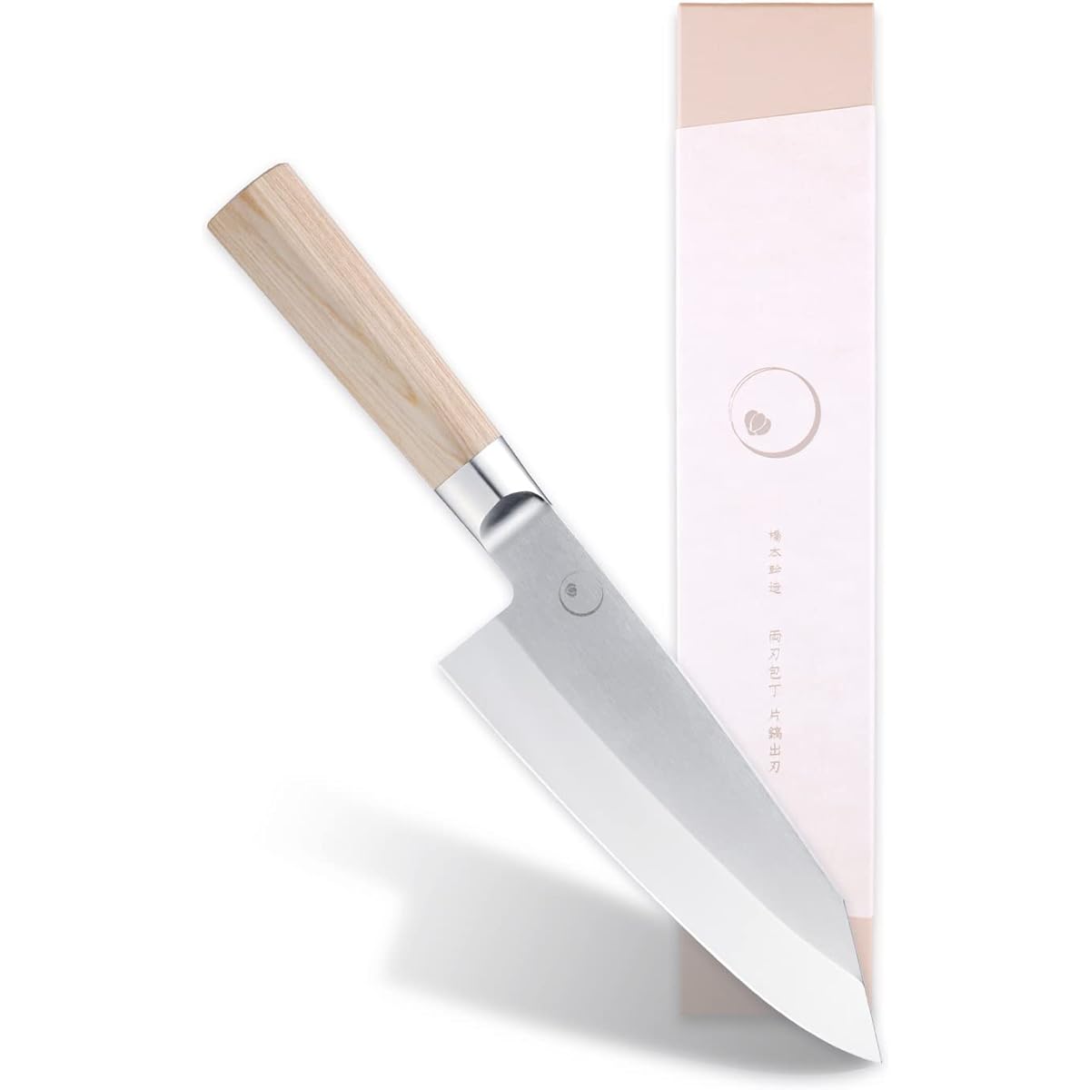 Kai Corporation KAI Double-Edged Knife Kataho Deba Knife Japanese Knife Ichirin Jointly Developed by Mikizo Hashimoto Silver Made in Japan AB5513