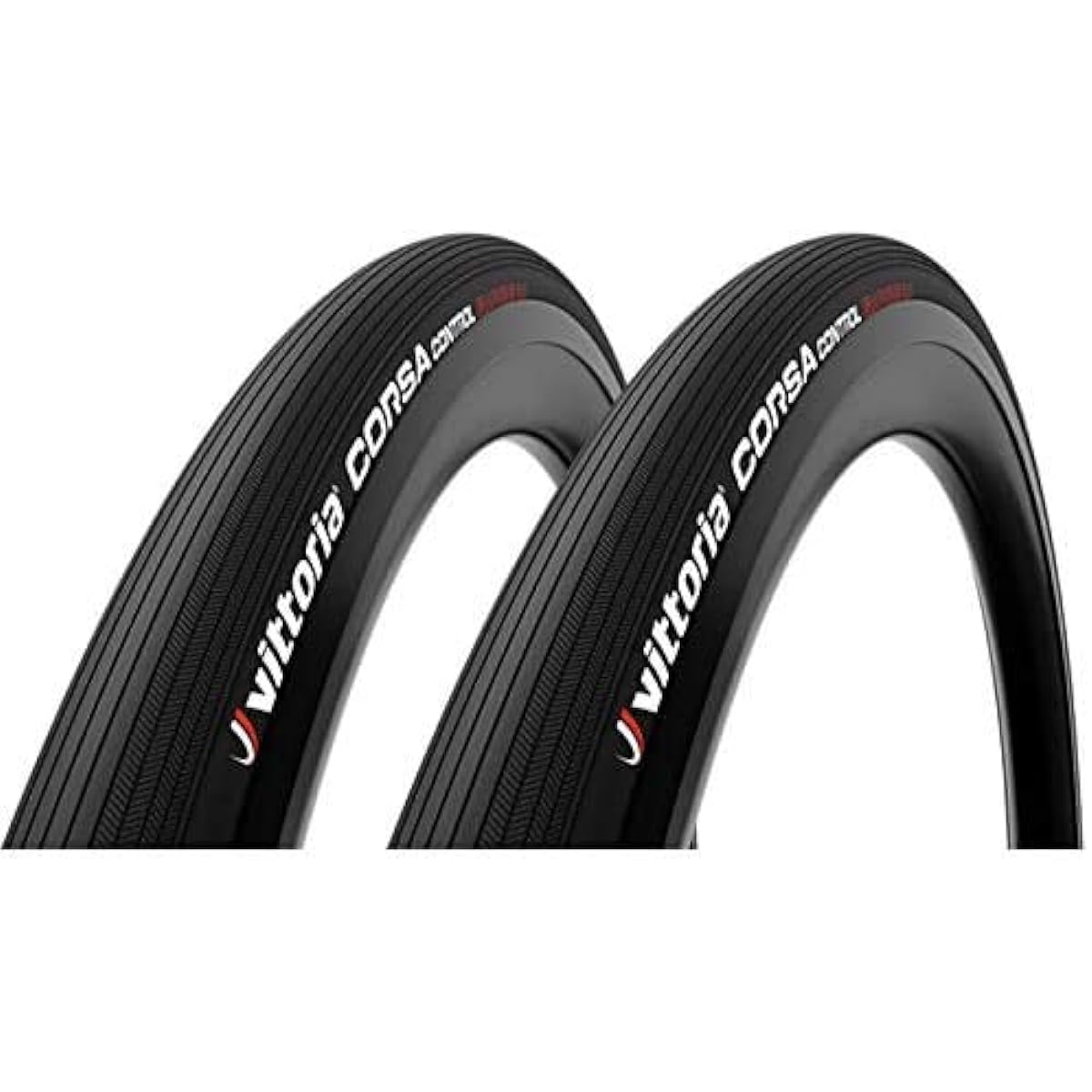 Vittoria CORSA CONTROL CLINCHER G2.0 (Corsa Control Clincher G2.0) Full Black Road Tire Set of 2 [Domestic Authorized Distributor Product] (700 x 25C)