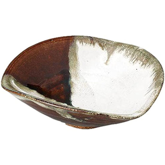 10 pieces of Chosun Karatsu Triangular Bowl [17.2 x 5.4cm 350g] [Hangfu] [Ryokan, inn, Japanese utensils, restaurants, business use]