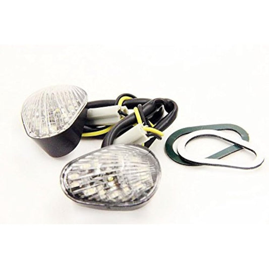 Clear Euro LED Flash Mount Winker Yamaha YZF R1 R6 R6S 2006 2007 2008