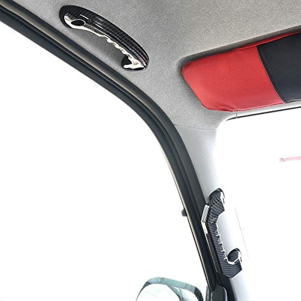 200 Series Hiace Regius Ace Billet Assist Grip Front Rear 5P Full Set Black Carbon Style Genuine Replacement