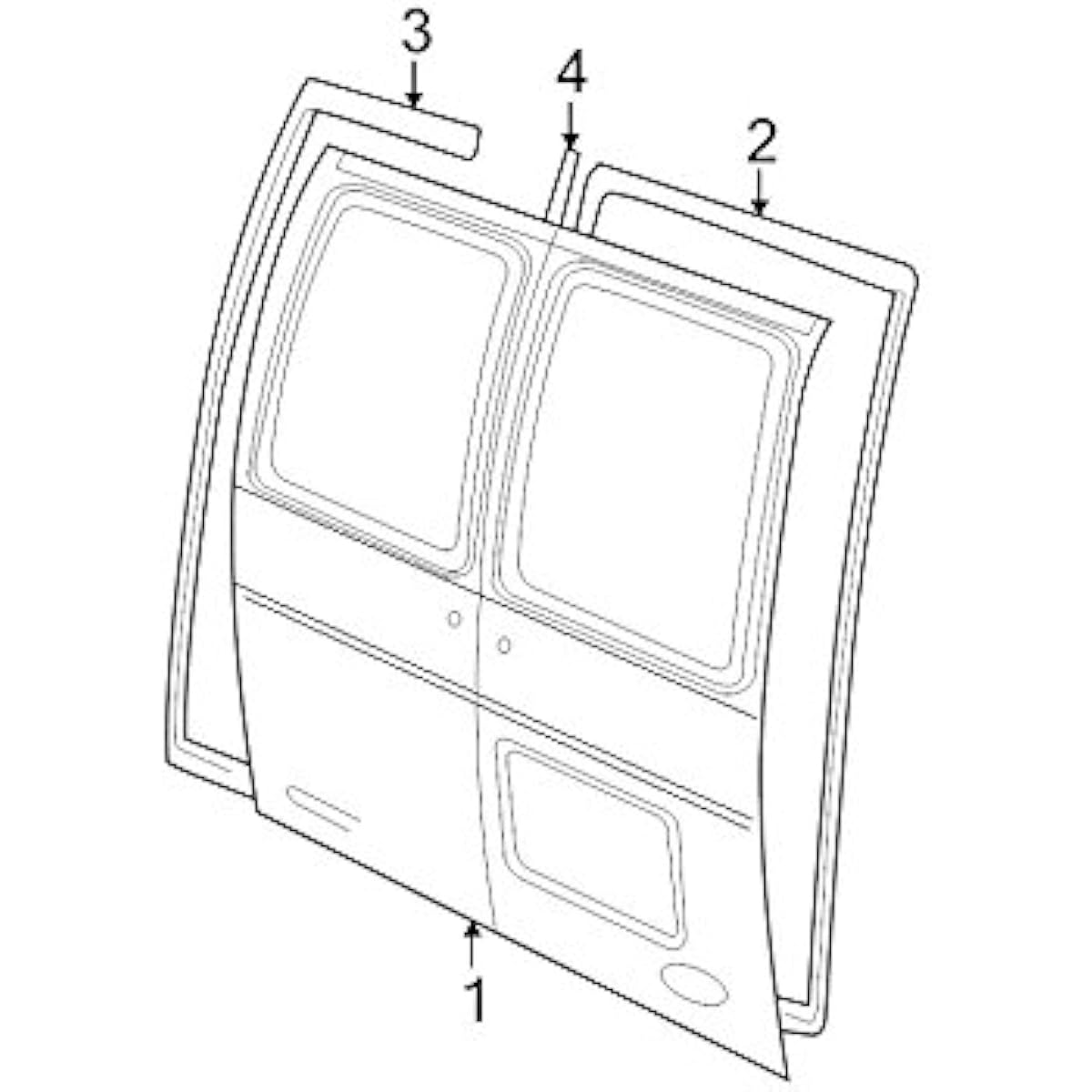 Genuine Ford f3uz-1543722-a Weatherstrip