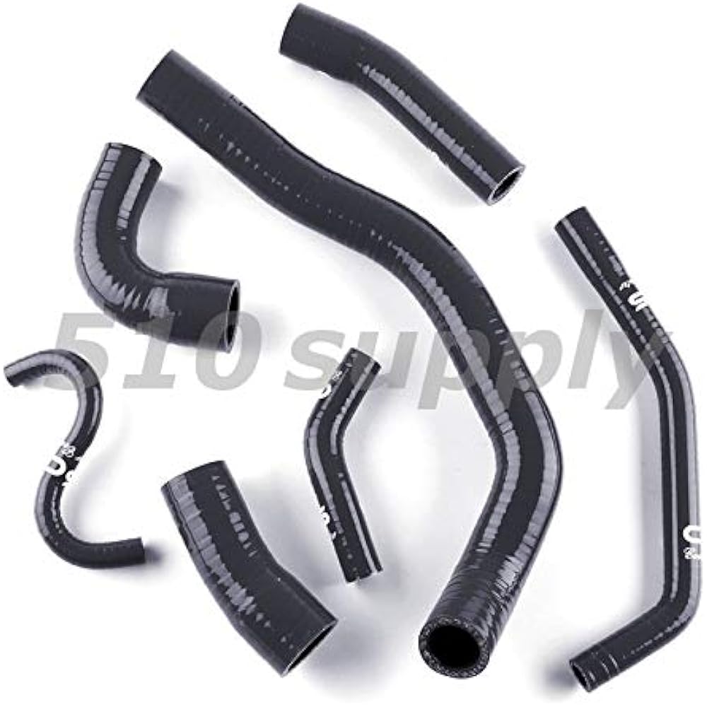 CMS Yamaha YZF-R1 RN09 5PW '02-'03 Radiator Hose Set Coolant Hose Black