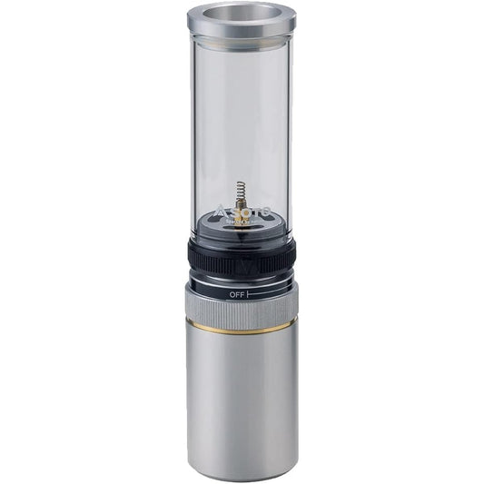 [SOTO] Made in Japan Candle Wind Gas Lantern Filling Tank Storage Case Included Selectable Fuel (OD Can, CB Can, Lighter Gas) Compact Outdoor Disaster Prevention Camping Hinoto SOD-260 Silver