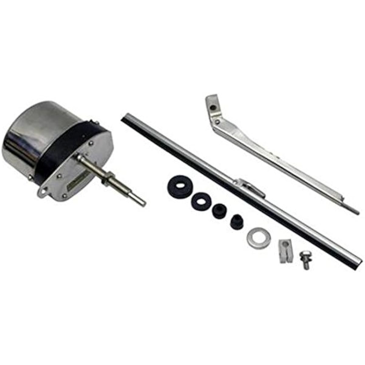 Deluxe stainless steel 12 bolt electric windshield wiper kit