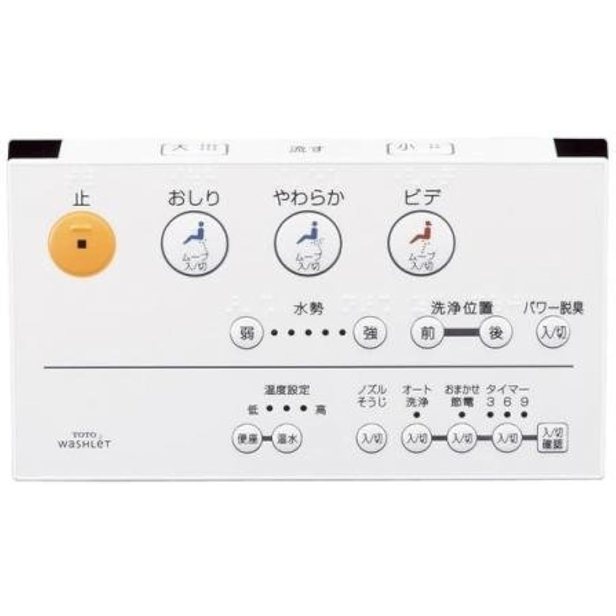 TOTO Washlet Z1 (2007/12-2011/03 model) Remote control for TCF9053LER [TCM472-5RR]