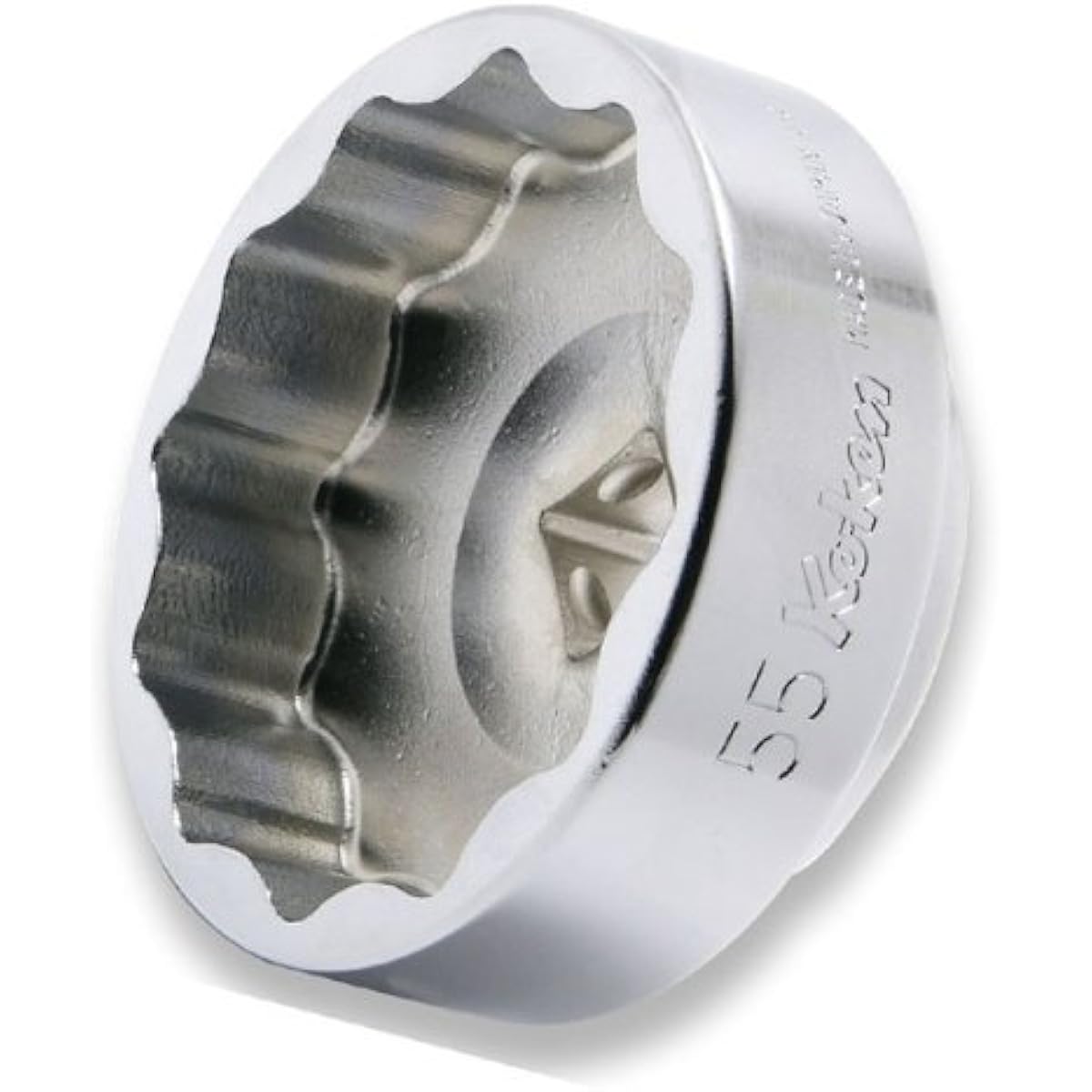 Yamashita Industrial Research Institute Koken 1/2 (12.7mm) SQ. 12-sided socket for Ducadi rear wheel nut 55mm 4405M-55DU
