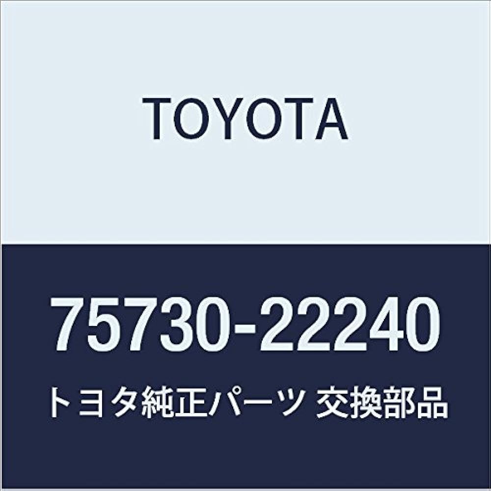 Toyota Genuine Parts Rear Door Belt Molding ASSY RH Altezza/Altezza Zita Part Number 75730-53011