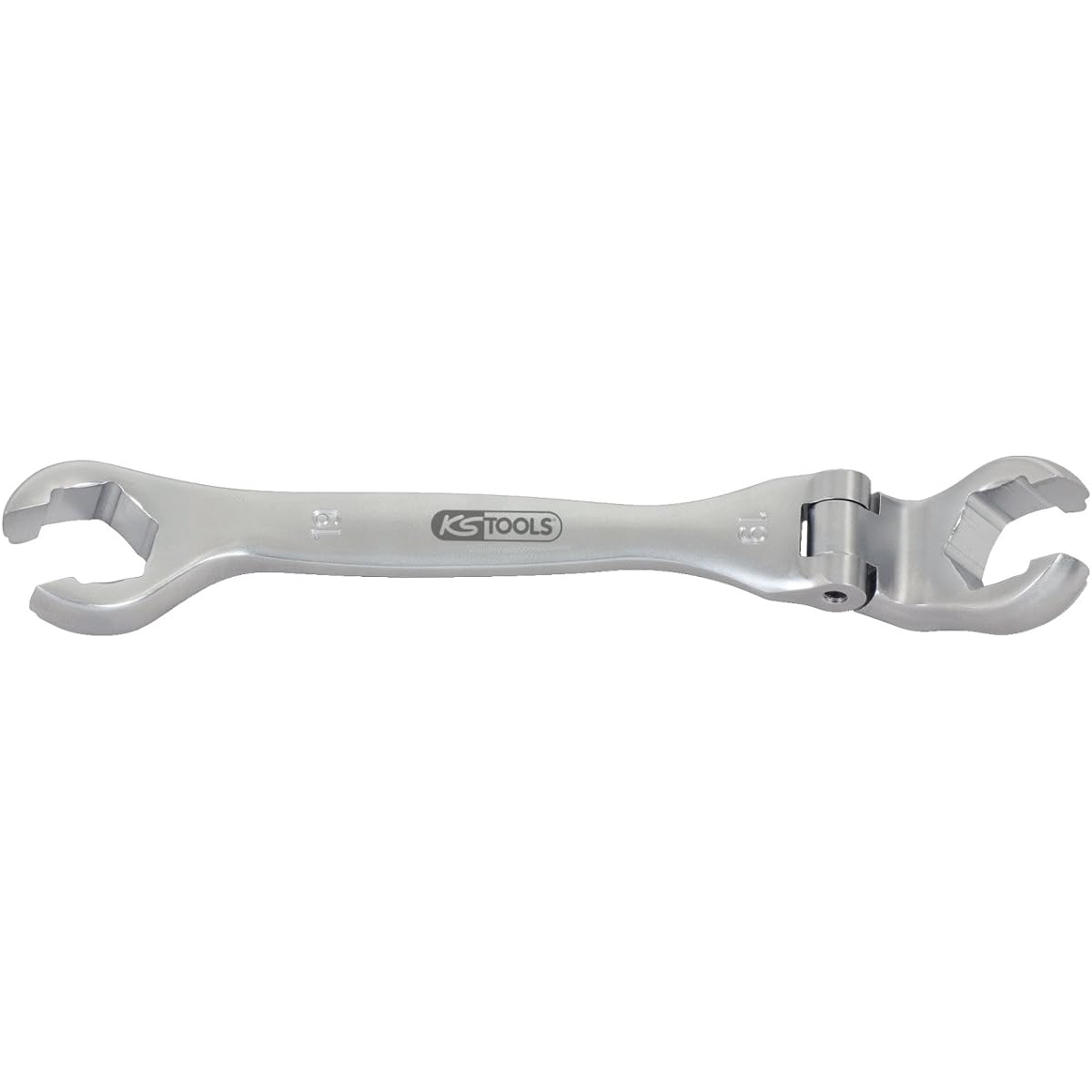 KS TOOLS CHROMEplus Open double ring spanner with flexible joint 19mm 518.0389