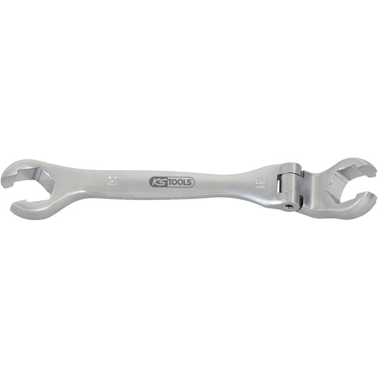 KS TOOLS CHROMEplus Open double ring spanner with flexible joint 19mm 518.0389